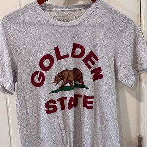Homefield Golden State Bear T-Shirt Small Gray California Flag Graphic Tee